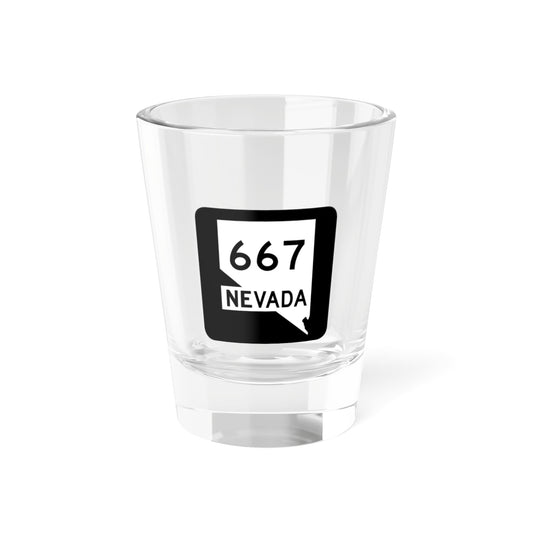 Nevada Highway 667 1.5 oz Shot Glass