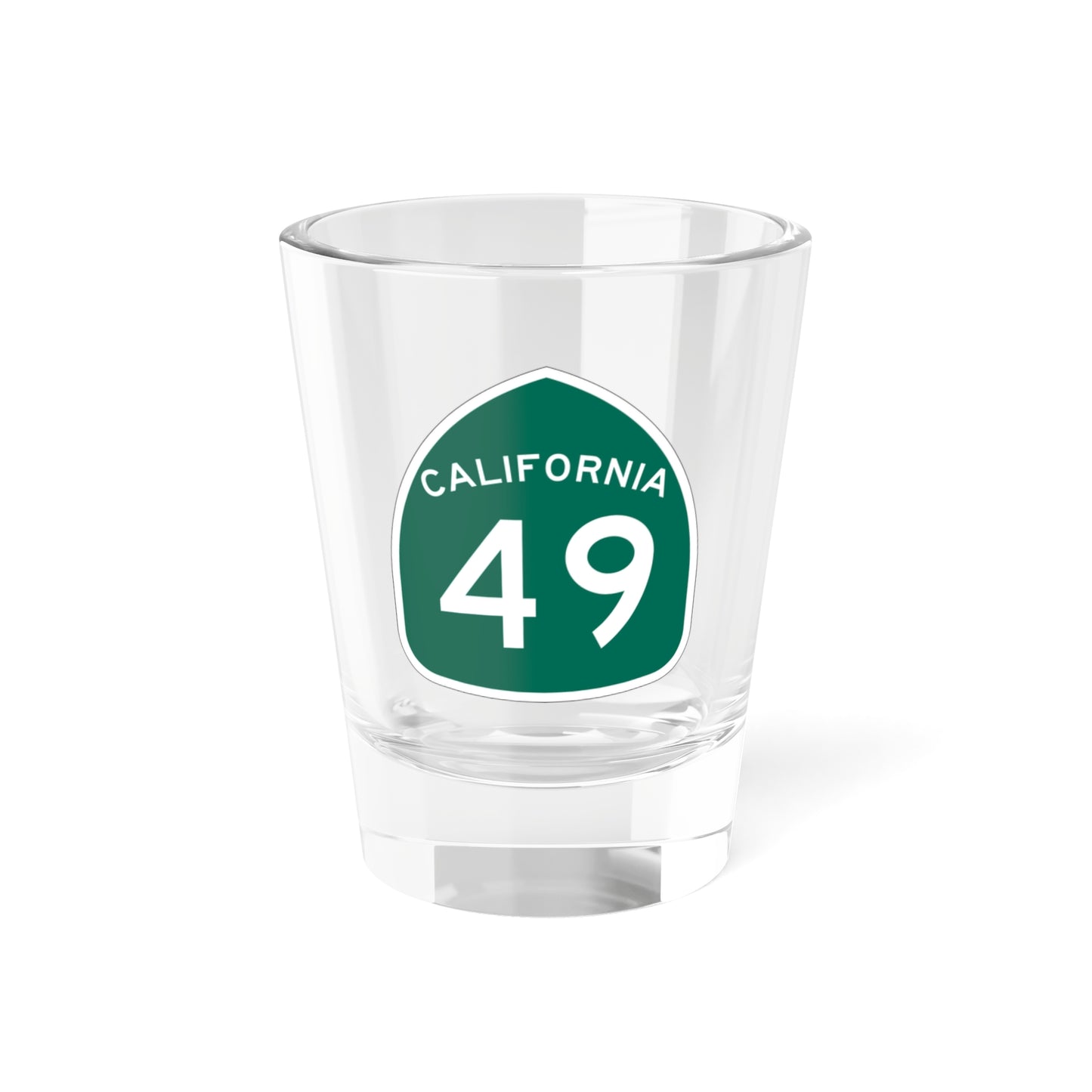 California Highway 49 1.5oz Shot Glass