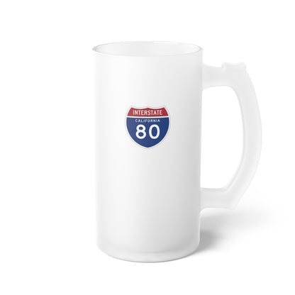 US Highway 80 Frosted Beer Stein