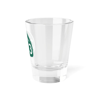 California Highway 203 1.5 oz Shot Glass