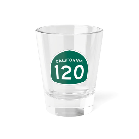 California Highway 120 1.5 oz Shot Glass