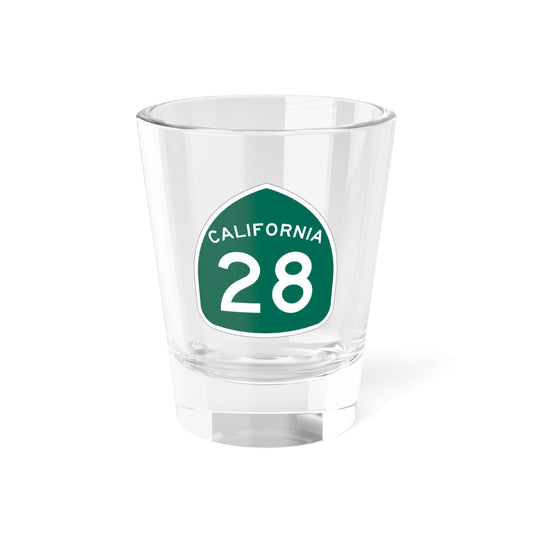 California Highway 28 1.5 oz Shot Glass