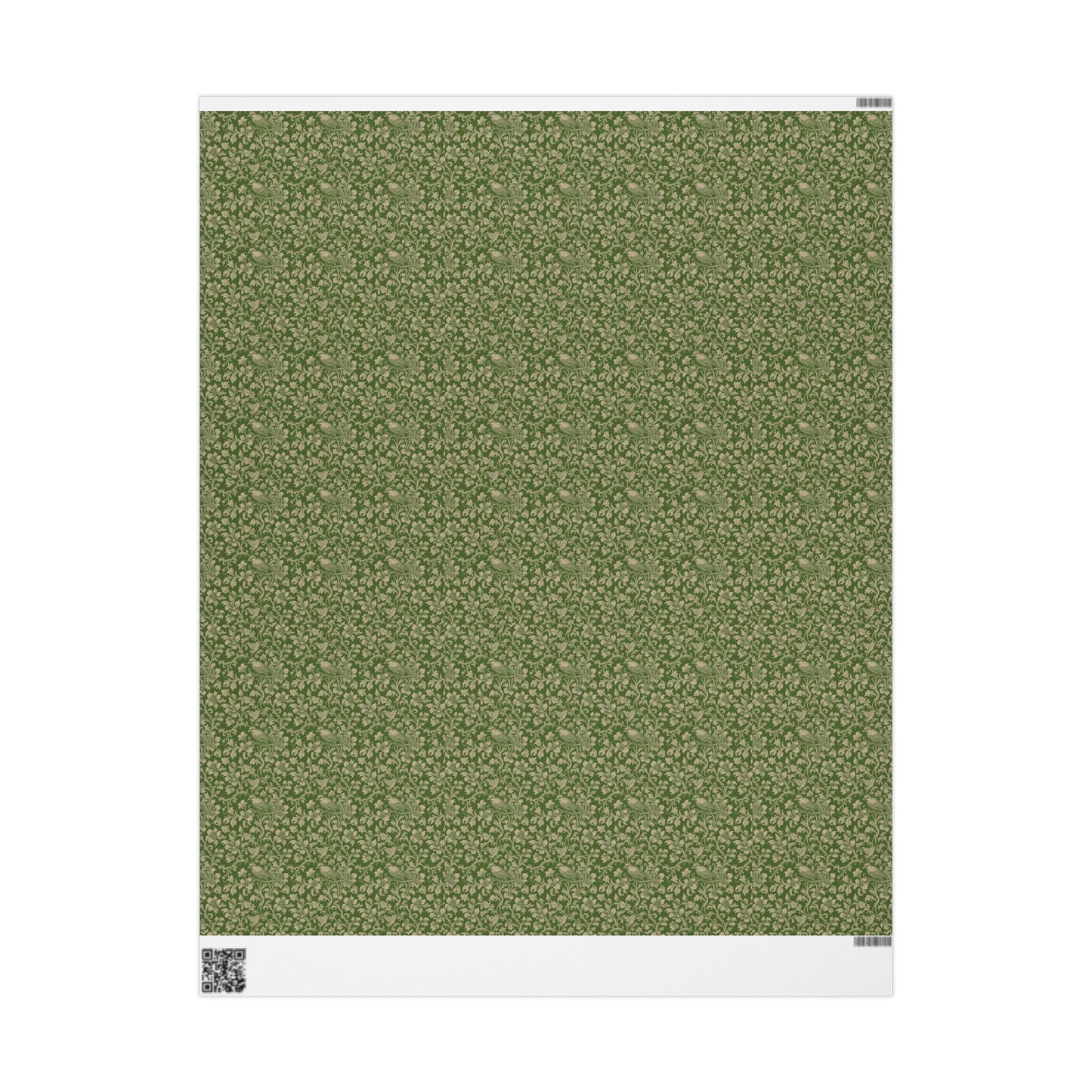 Emerald Toned Rococo Gift Wrap