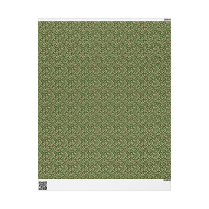 Emerald Toned Rococo Gift Wrap