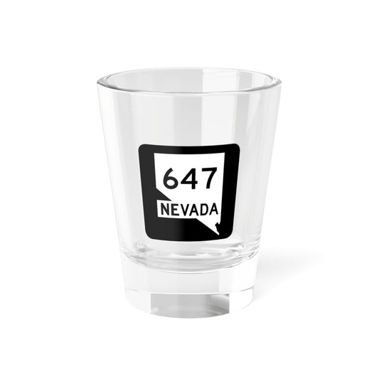 Nevada Highway 647 1.5 oz Shot Glass