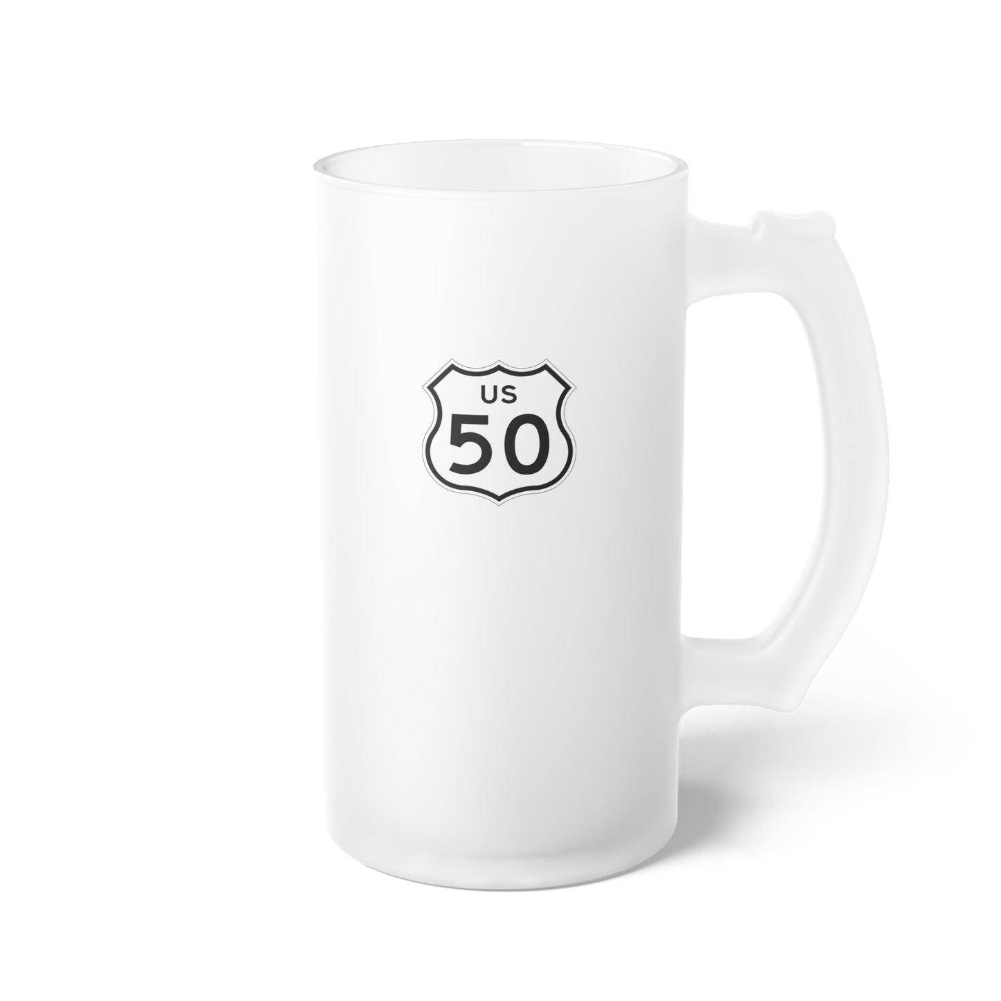 US Highway 50 Frosted Beer Stein