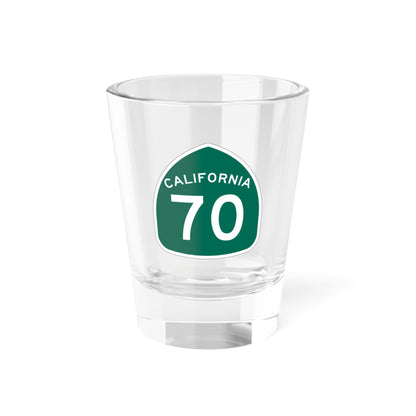 California Highway 70 1.5 oz Shot Glass