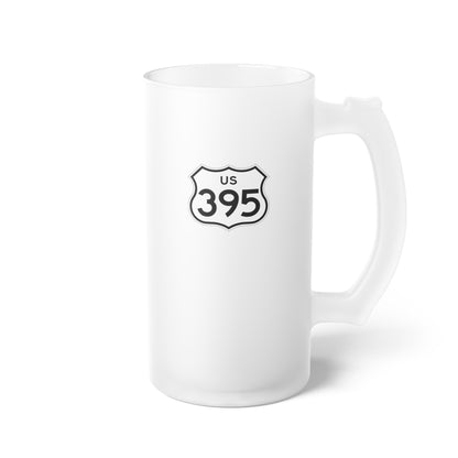 US Highway 395 Frosted Beer Stein