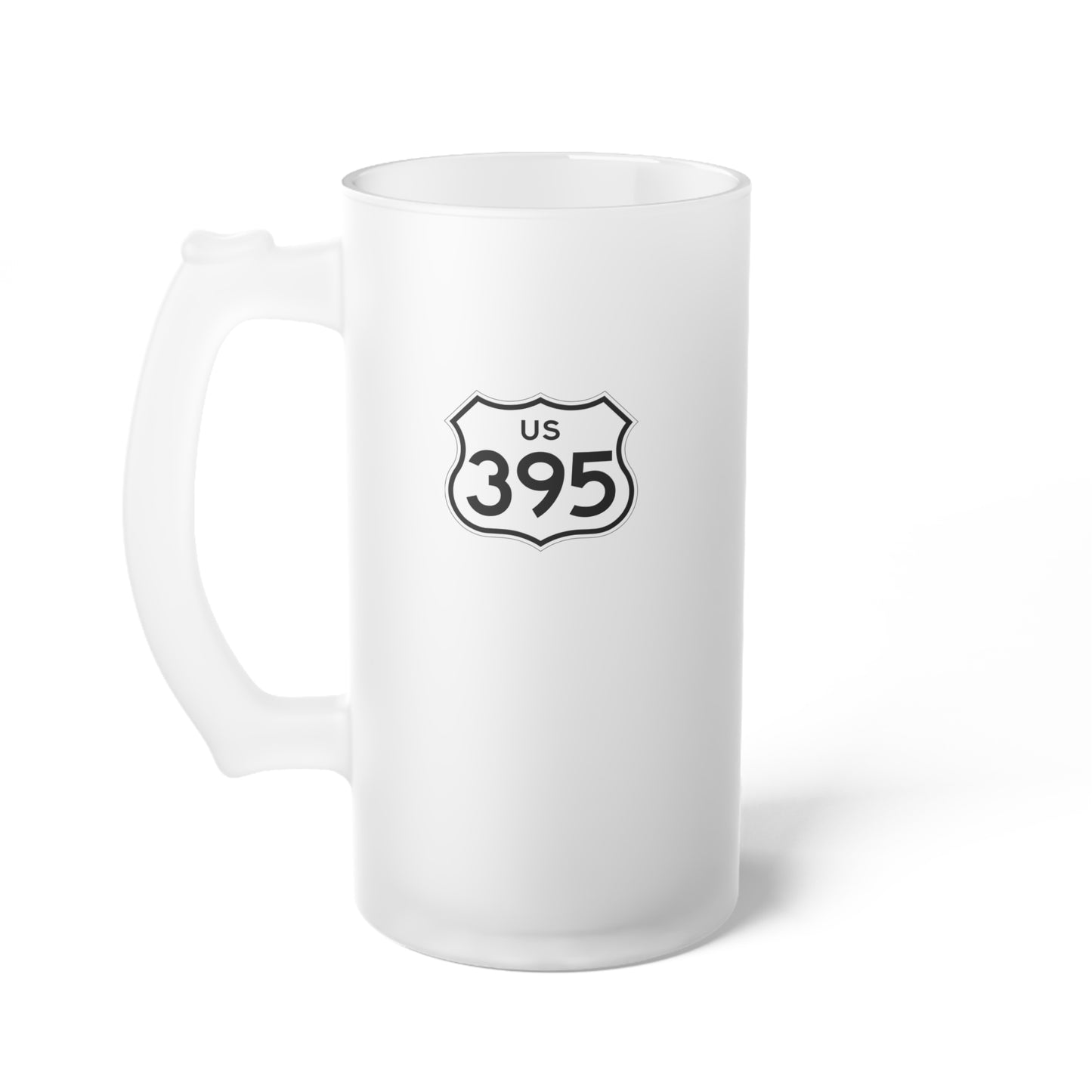 US Highway 395 Frosted Beer Stein