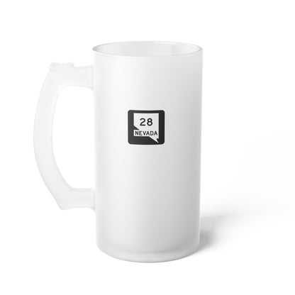 Nevada Highway 28 Frosted Beer Stein