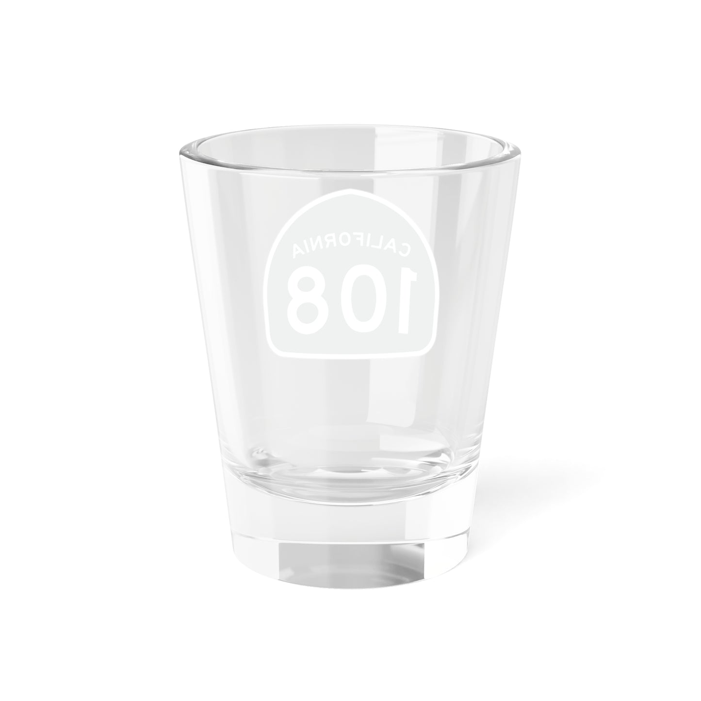 California Highway 108 1.5 oz Shot Glass