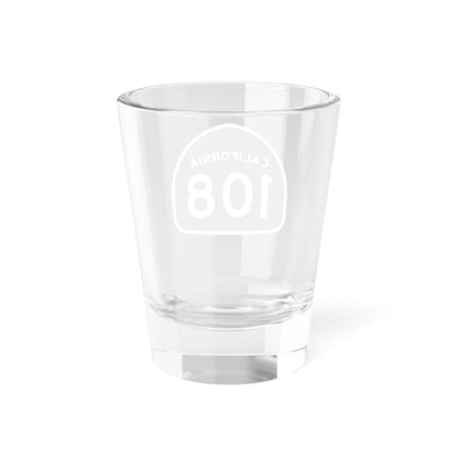 California Highway 108 1.5 oz Shot Glass