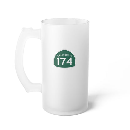 California Highway 174 Frosted Beer Stein