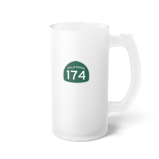 California Highway 174 Frosted Beer Stein