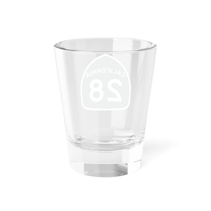 California Highway 28 1.5 oz Shot Glass