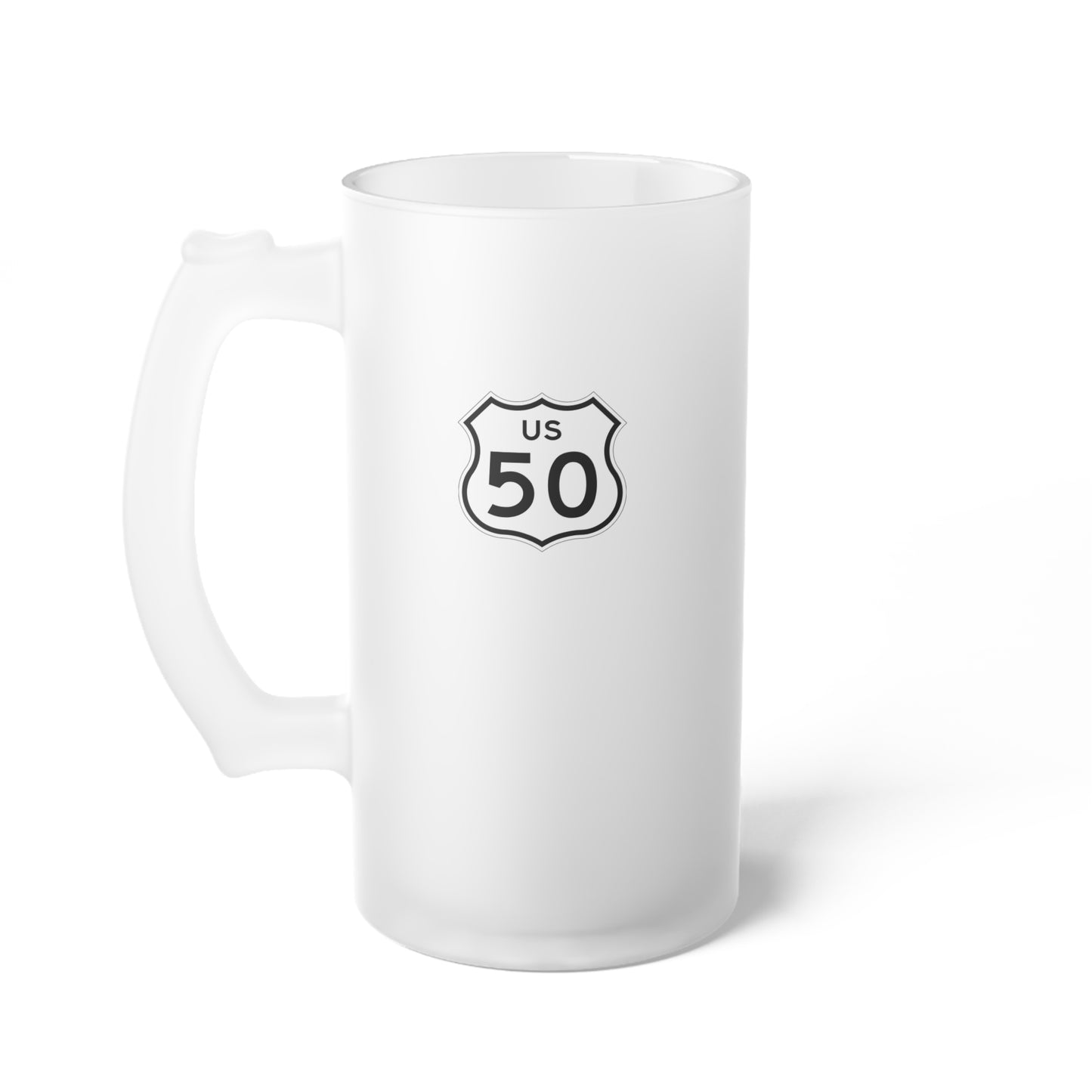 US Highway 50 Frosted Beer Stein