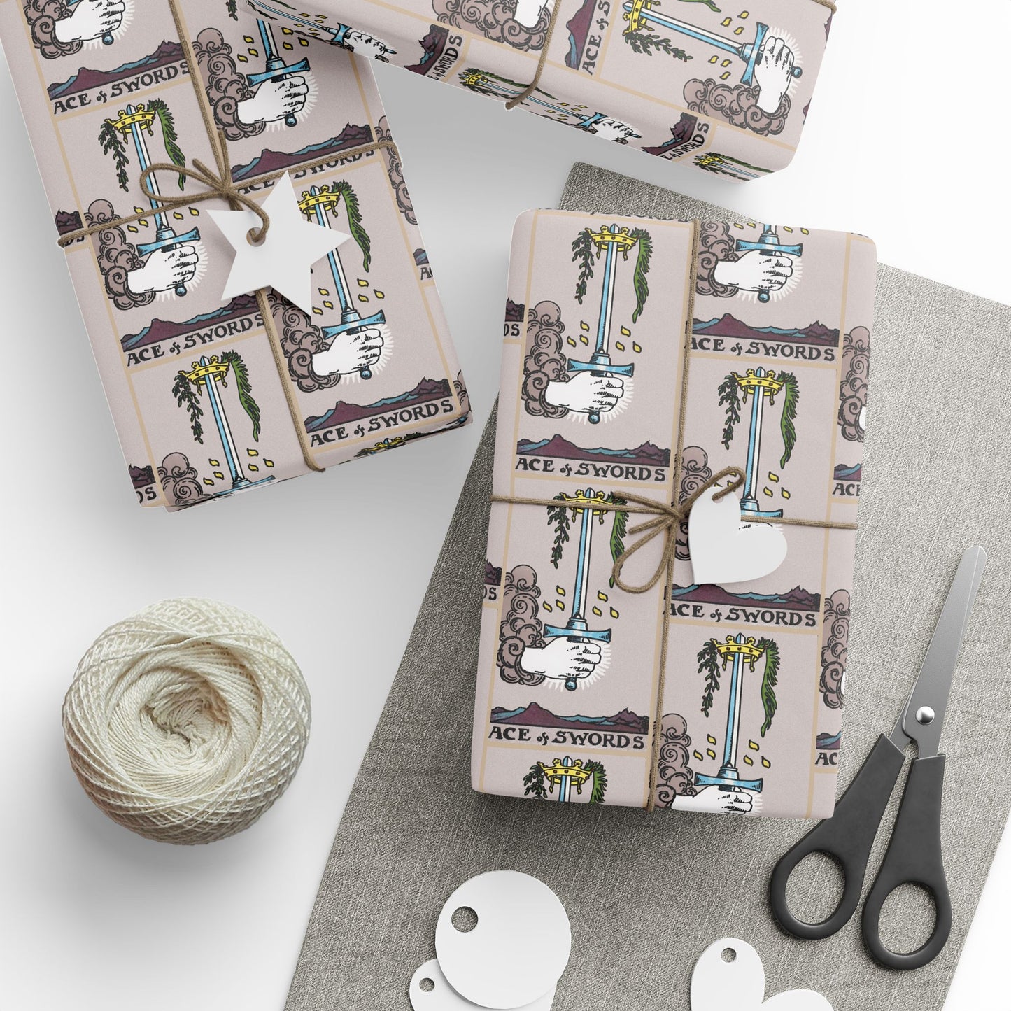 Ace of Swords Tarot Card Gift Wrap