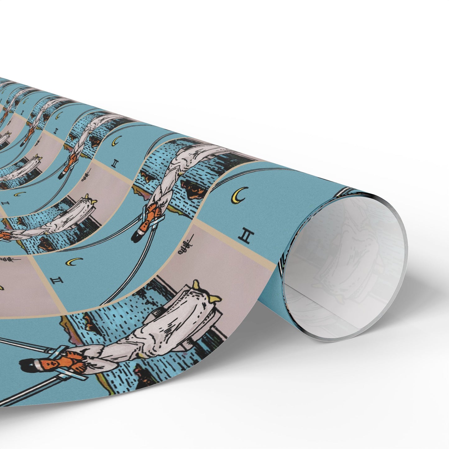 Two of Swords Tarot Card Gift Wrap