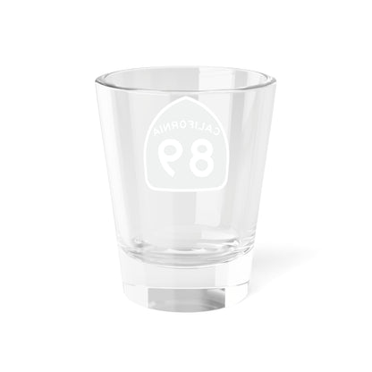 California Highway 89 1.5 oz Shot Glass