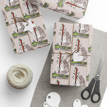 Ace of Wands Tarot Card Gift Wrap