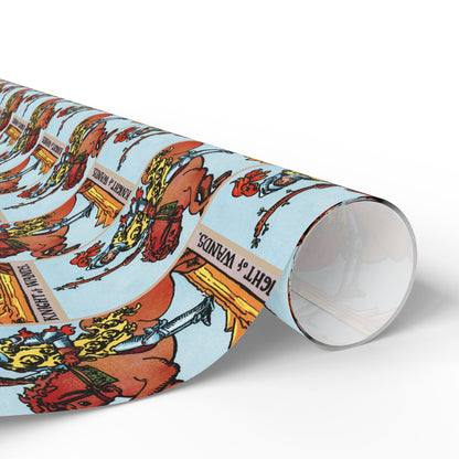 Knight of Wands Tarot Card Gift Wrap