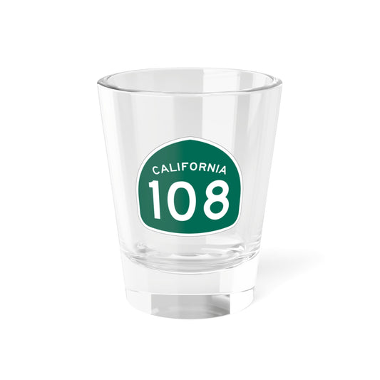 California Highway 108 1.5 oz Shot Glass