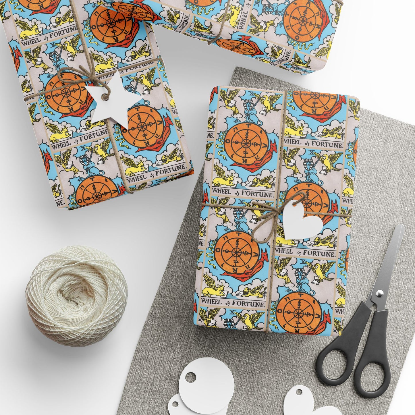 Wheel of Fortune Tarot Card Gift Wrap