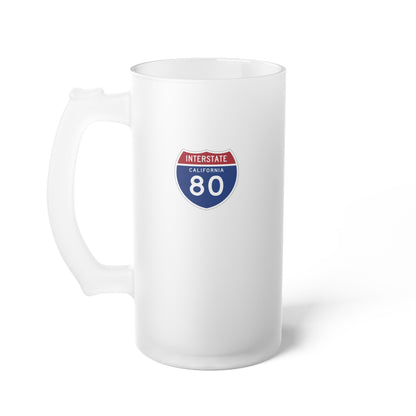 US Highway 80 Frosted Beer Stein