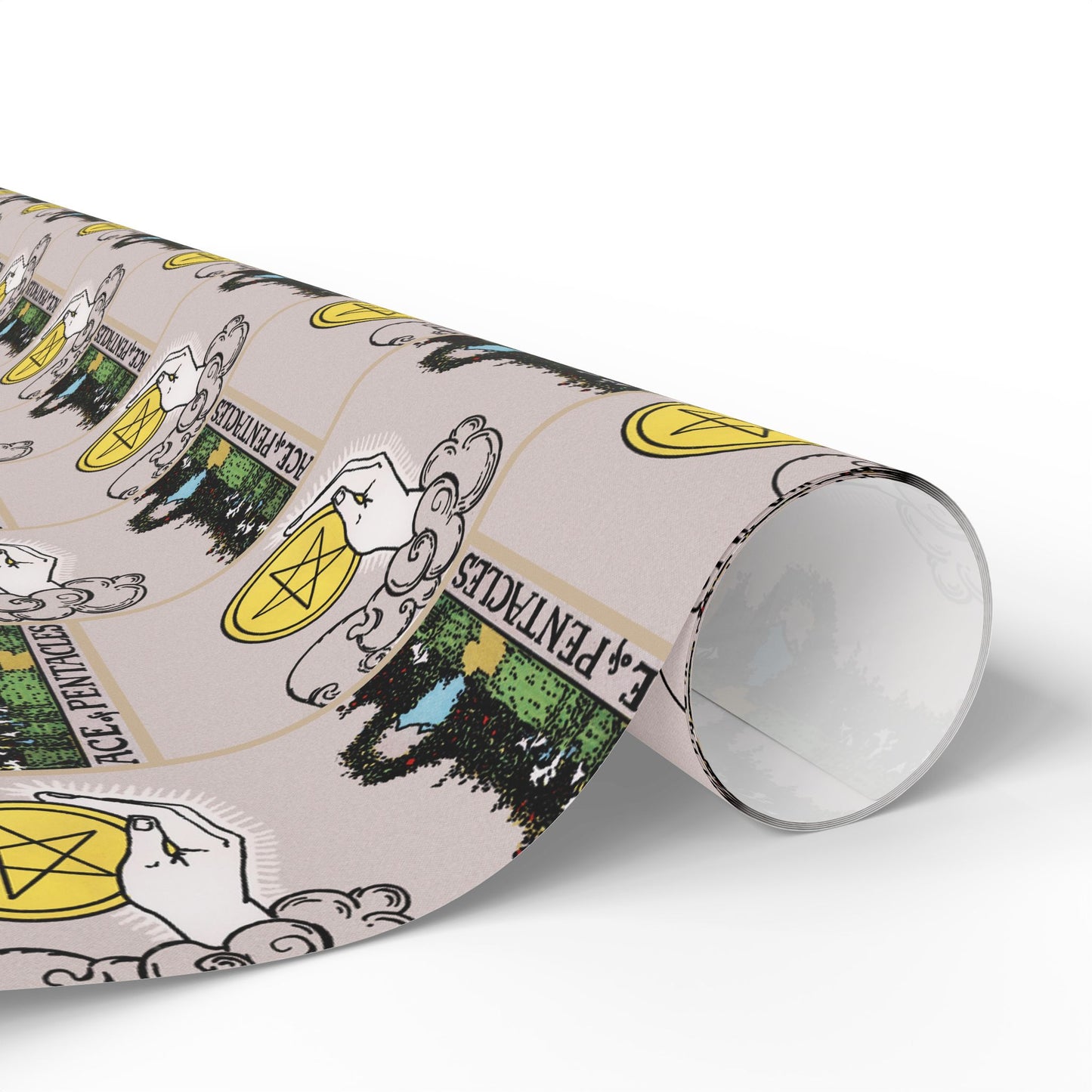 Ace of Pentacles Tarot Card Gift Wrap