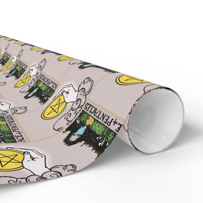 Ace of Pentacles Tarot Card Gift Wrap