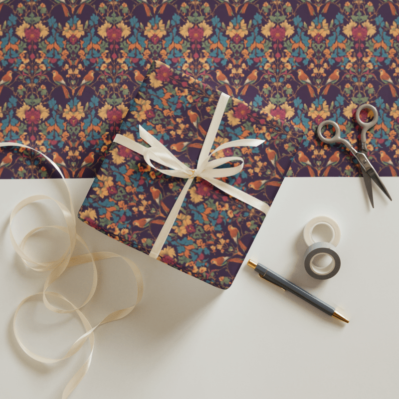 Autumn Birds Gift Wrap