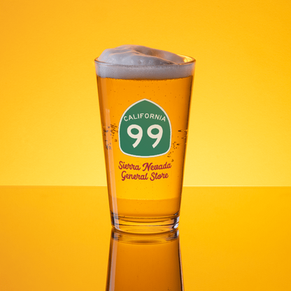 California Highway 99 Pint Glass