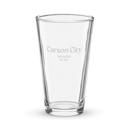 Carson City Nevada Pint Glass