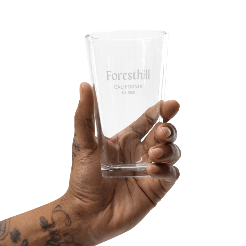 Foresthill California Pint Glass