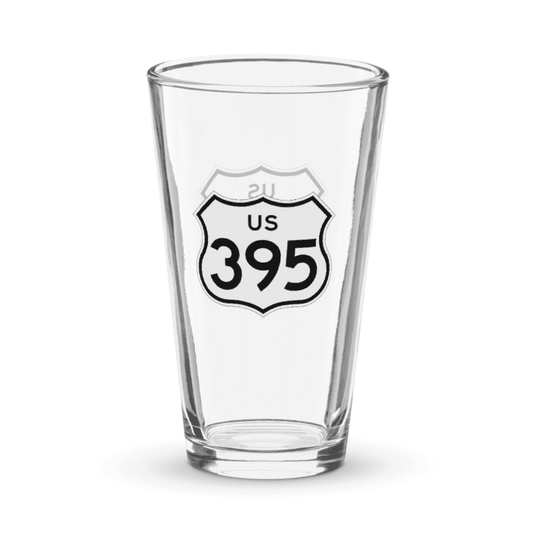 US Highway 395 Pint Glass