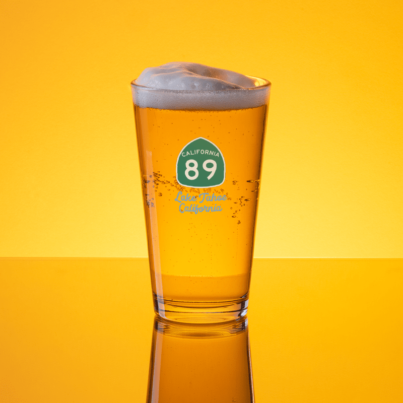 California Highway 89 Pint Glass