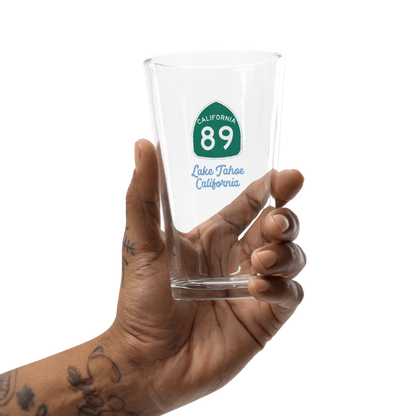 California Highway 89 Pint Glass