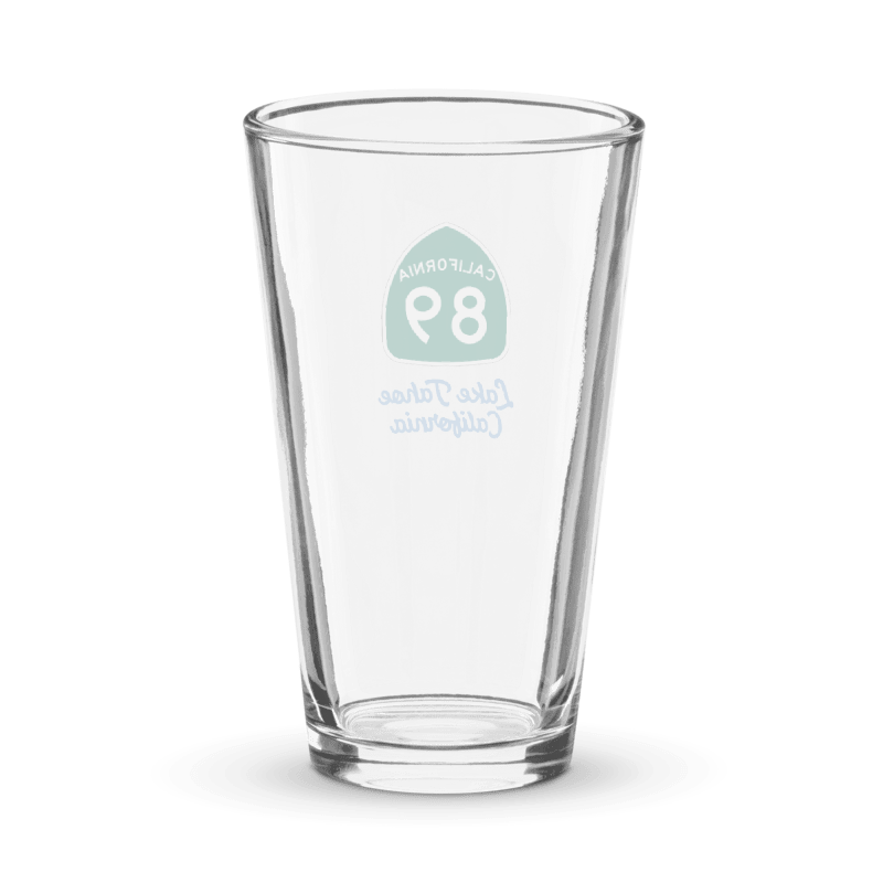 California Highway 89 Pint Glass