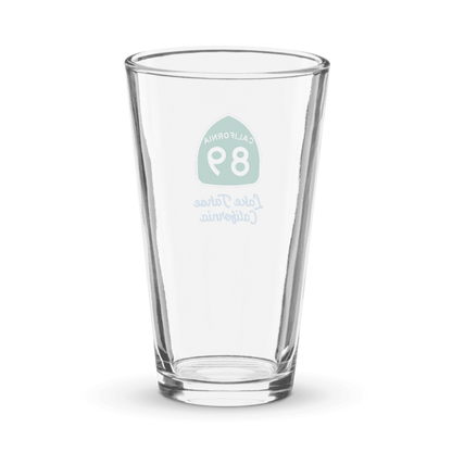 California Highway 89 Pint Glass