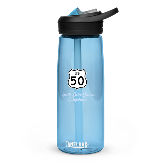 Highway 50 to South Lake Tahoe Water Bottle