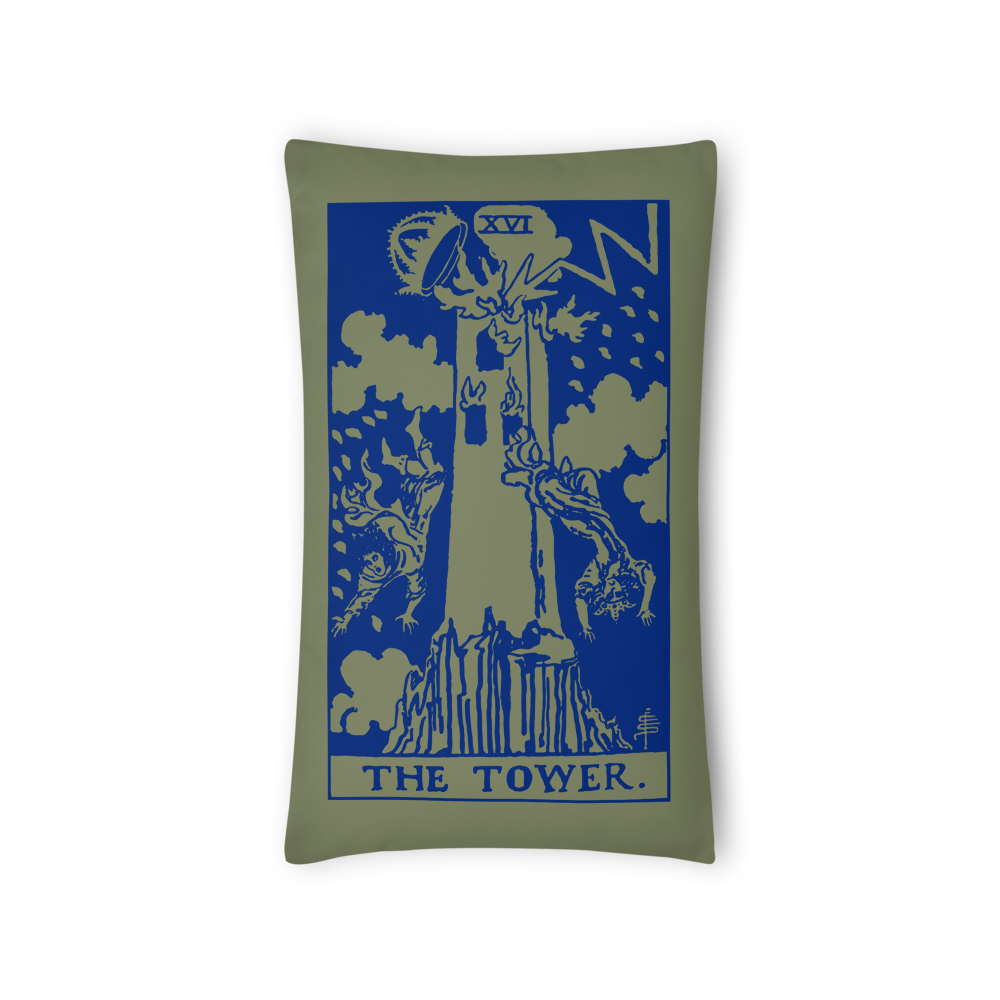 The Tower Card Throw Pillow