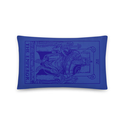 The Emperor Card Throw Pillow