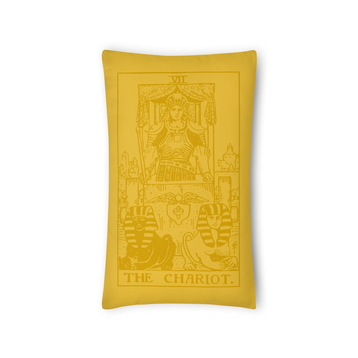 The Chariot Card Throw Pillow