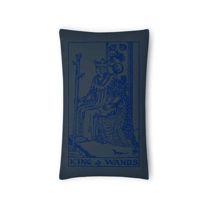 The King of Wands Card Throw Pillow