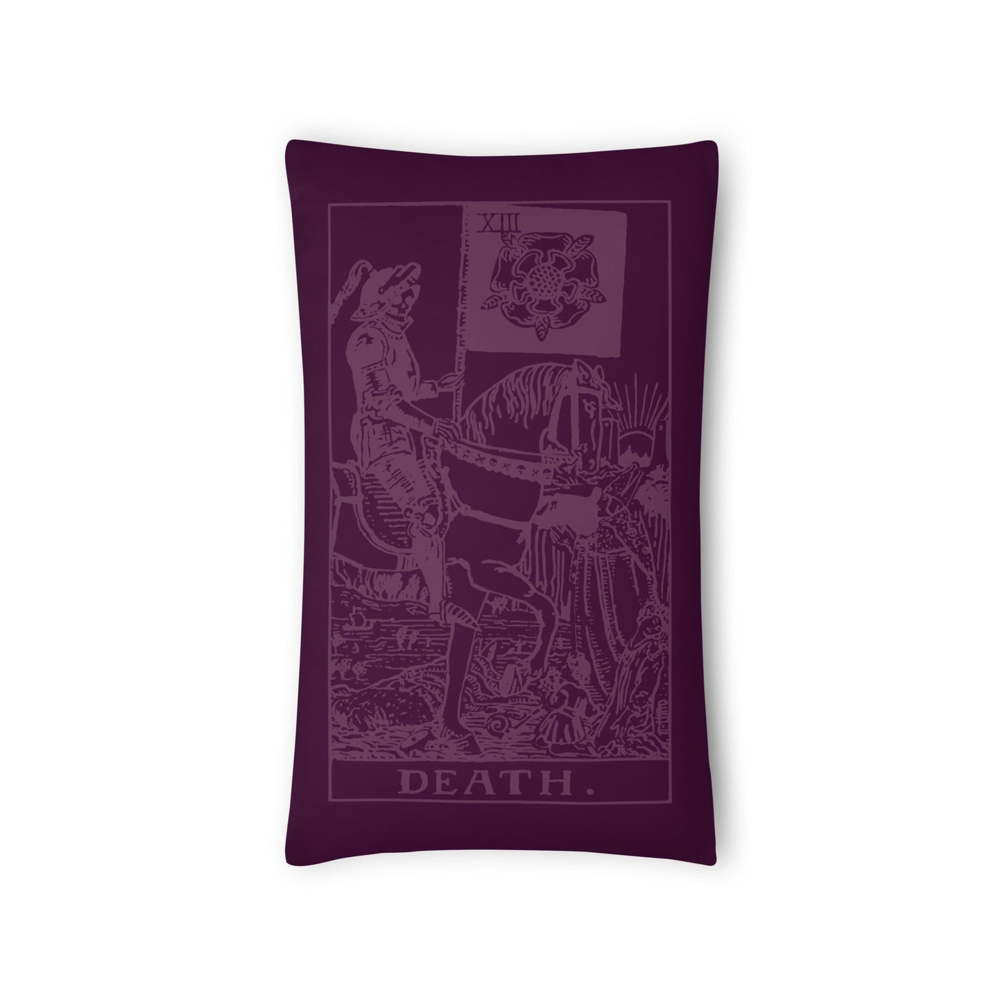 Death Card Throw Pillow