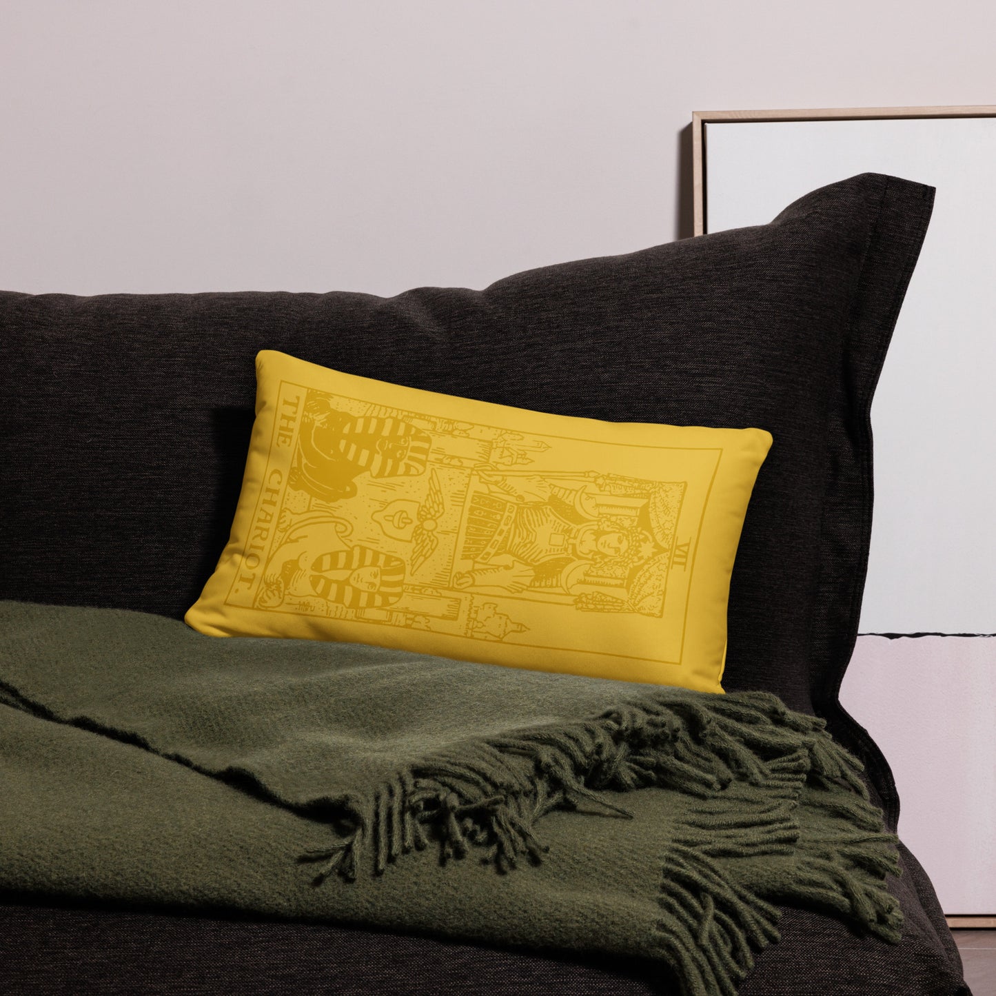 The Chariot Card Throw Pillow
