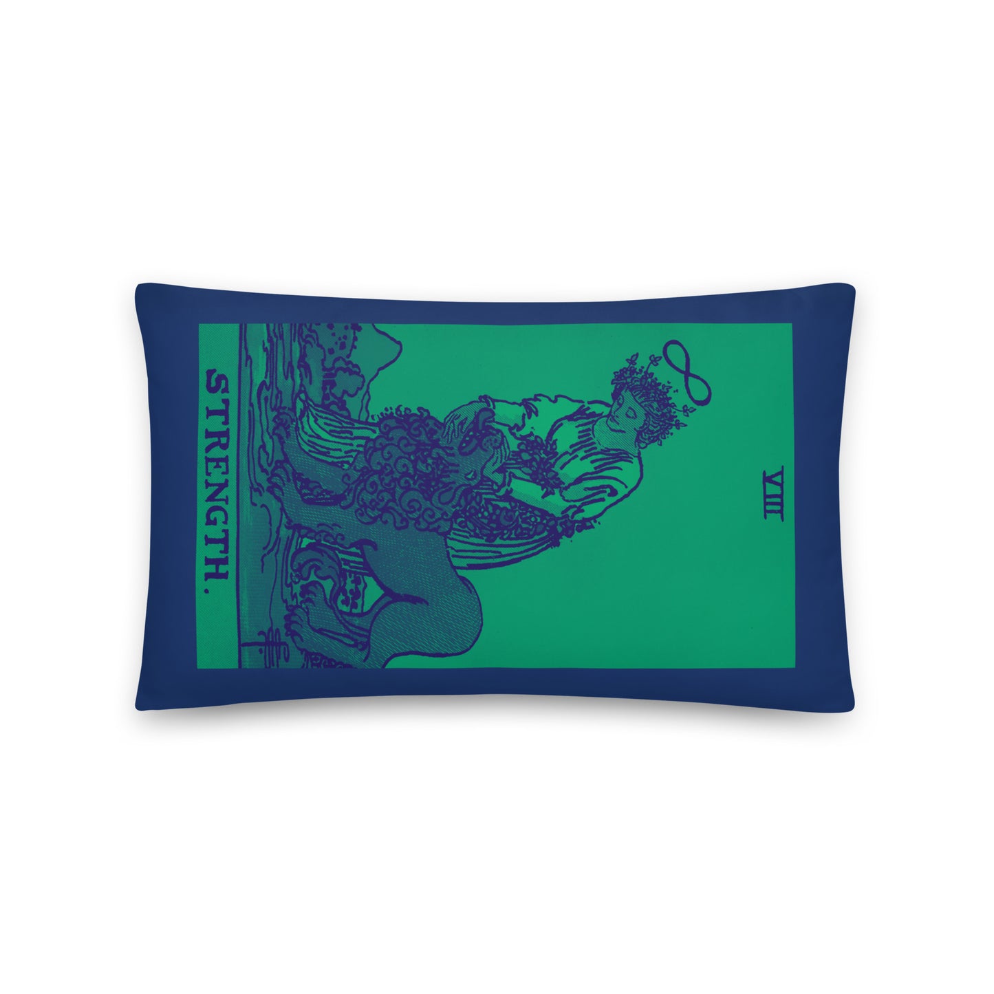 The Strength Card Throw Pillow