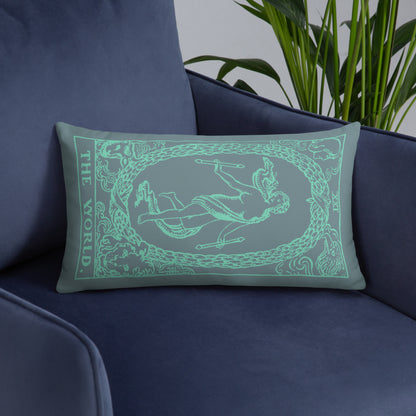 The World Card Throw Pillow