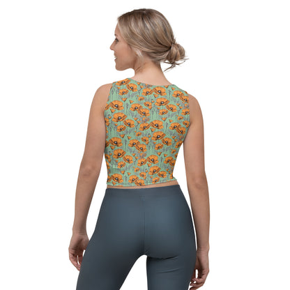 California Poppies Crop Top