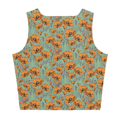 California Poppies Crop Top